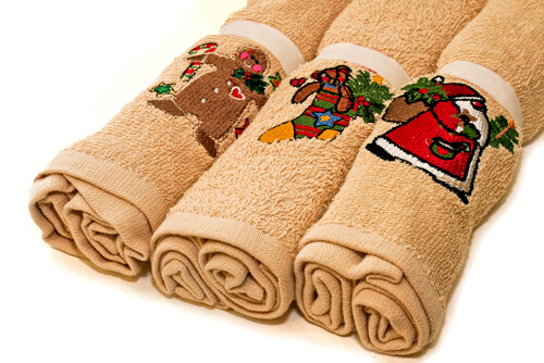 Christmas bath towels for students