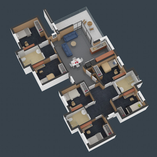  6 Bedroom Apartment  -  ECU Bunbury Village  - Gallery -  3