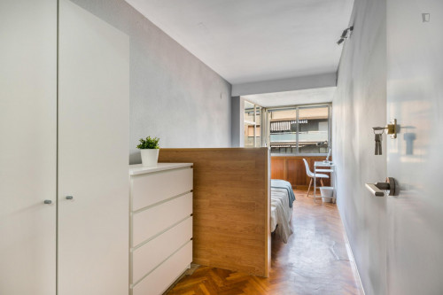 Wonderful Double Bedroom With A Balcony, In Mestalla - 1