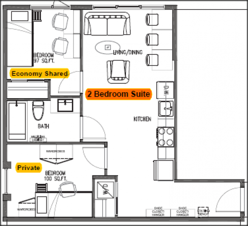  Economy Shared Bedroom  -  GEC Pearson  - Gallery -  3