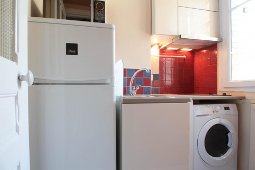 Bright Studio Batignolles  Separate Kitchen  Bathroom  Elevator  Double Bed - 1