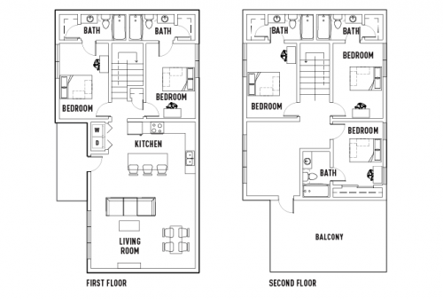  5 Bed - 5 Bath Townhome  -  7th Street Station  - Gallery -  1