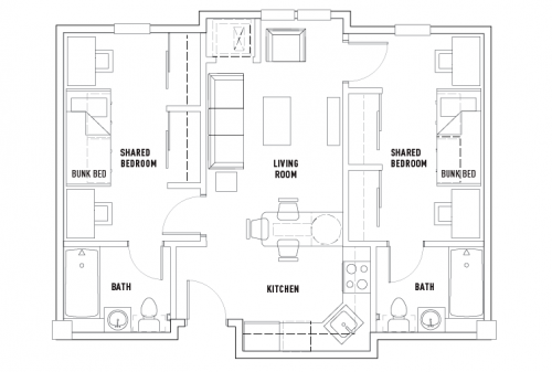 University Village - Rooms