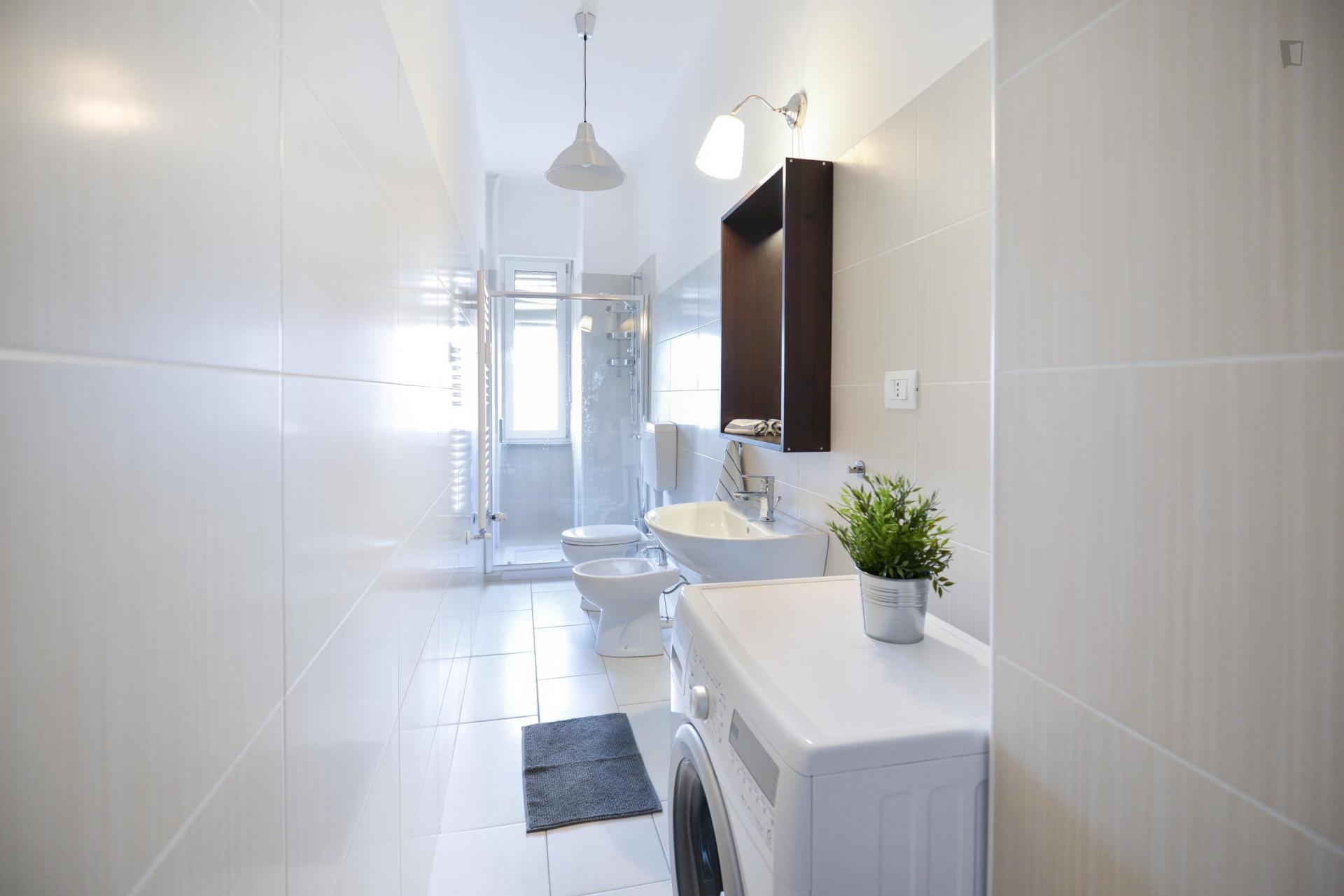 Bright double bedroom in Borgo San Paolo