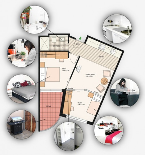  One Bedroom + Study  -  Canberra Uni Gardens  - Gallery -  2