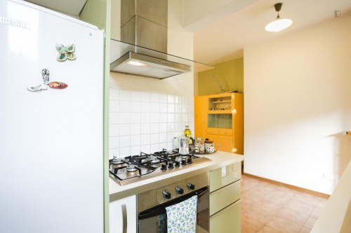 Bright double bedroom in a 3-bedroom flat, close to the Giardino di Villa Strozzi