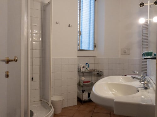 Bed in a twin bedroom in Porta Romana neighbourhood