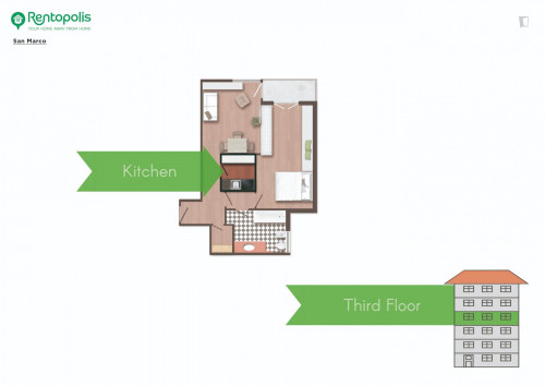 Comfy bright 1-bedroom apartment close to Lanza metro station - Gallery - 50