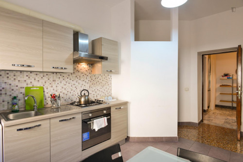 Bright double bedroom with a balcony, near the large Villa Ada Savoia park - Gallery - 6