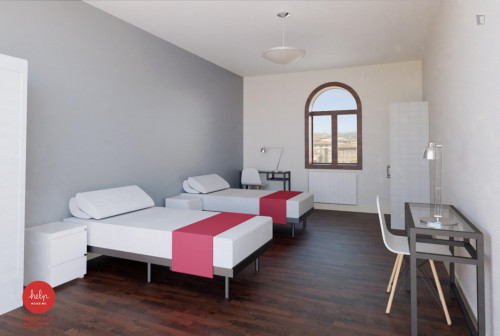 Spacious double bedroom in a 5-bedroom flat, near Università Novoli