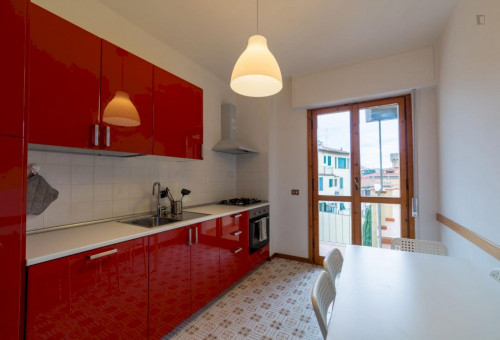 Bright double bedroom with balcony close to Giardino Della Gherardesca - Gallery - 16