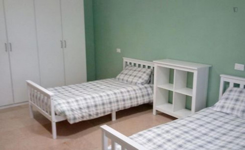Single Bed in Charming Twin Bedroom in Novoli - Gallery - 6