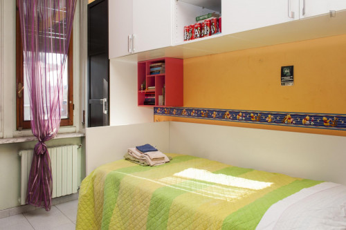 Cute single bedroom in a 3-bedroom apartment in Borgo San Paolo