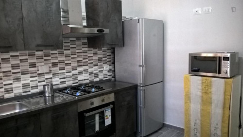 Single bed in a twin bedroom