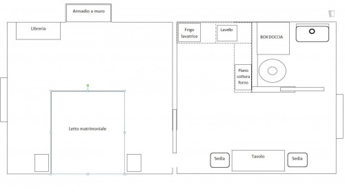 1-bedroom apartment, with outdoor area