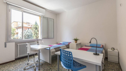 Bed in a twin bedroom in Mazzini neighbourhood  - Gallery -  5