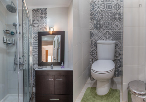 Double bedroom, with balcony, in 4-bedroom apartment