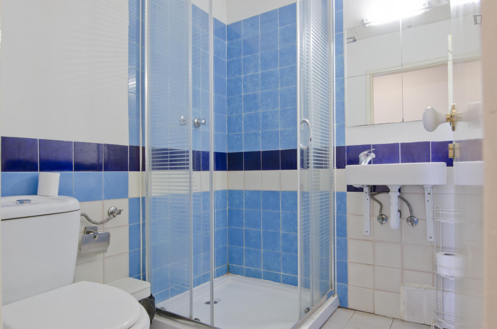 Cool single bedroom with a shower room, near the intendente metro