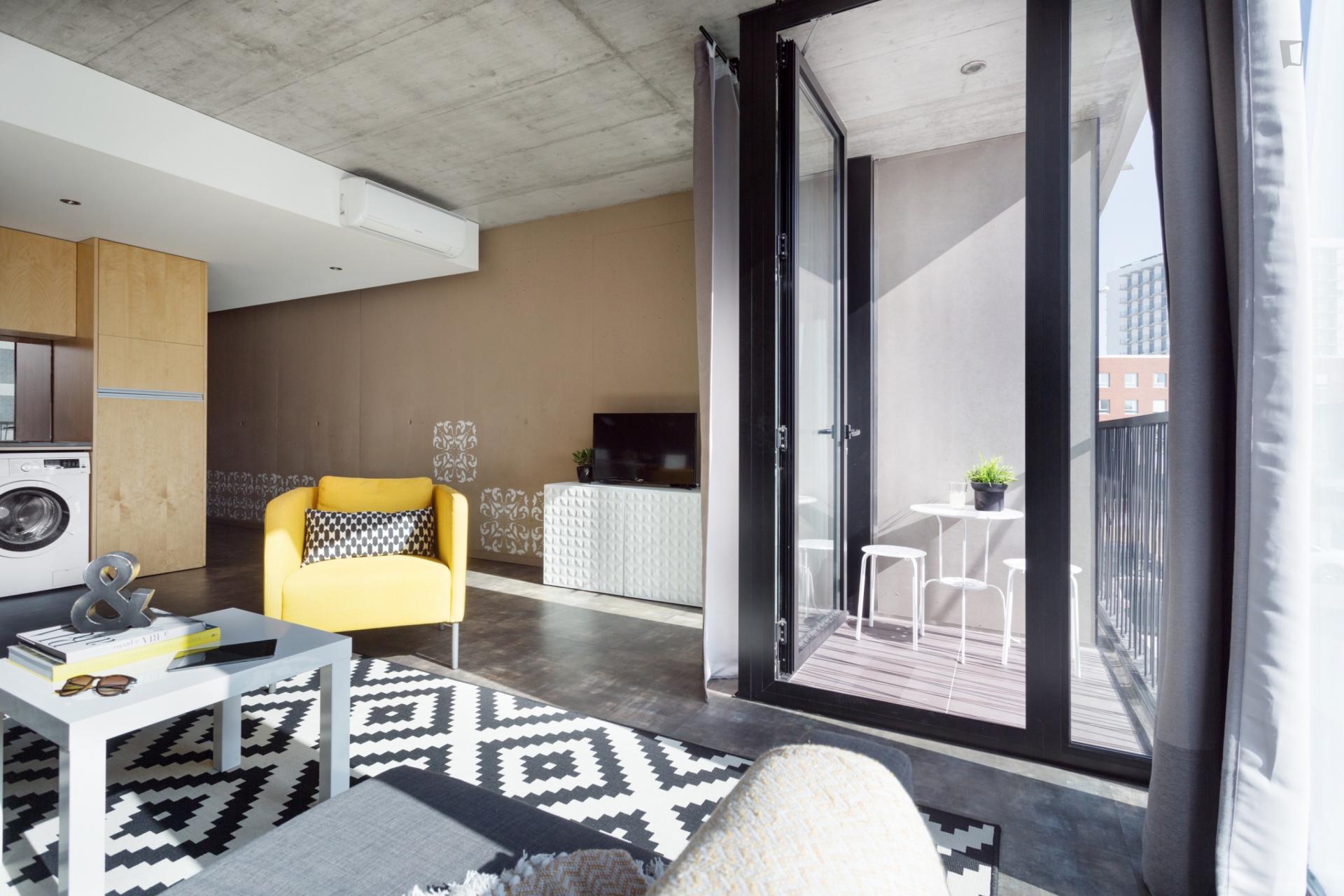 Nice apartment with 1 bedroom and outside area