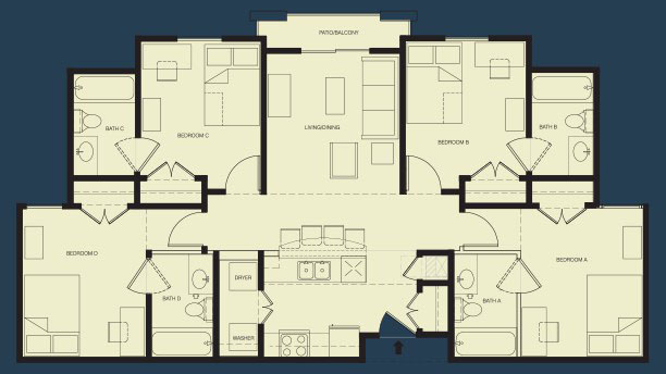 University House Acadiana Lafayette Student Accommodation