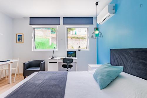 Studio, with outdoor area