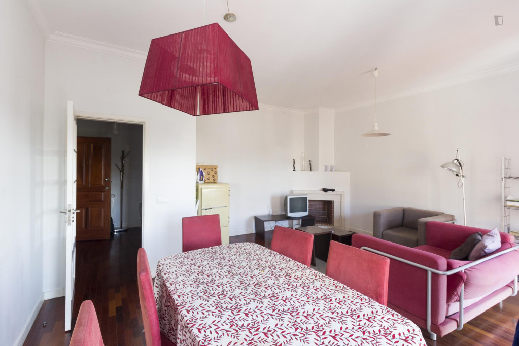 Twin bedroom or in a 6-bedroom flamt, in Montes Claros neighbourhooddouble bed