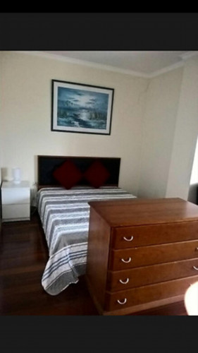 Double bedroom, with private bathroom and balcony, in 1-bedroom apartment