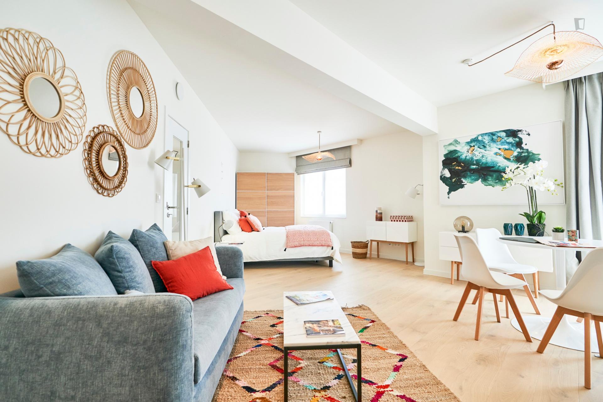 Stylish studio apartment in Brussels