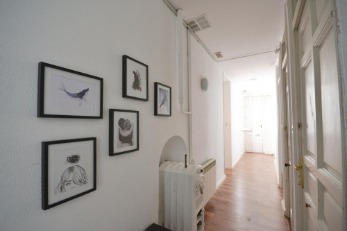 Single bedroom in a 11-bedroom flat in Asturias, next to Palacio Real de Madrid  - Gallery -  3