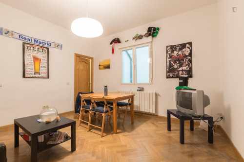 Pleasant double bedroom near the Tirso de Molina metro