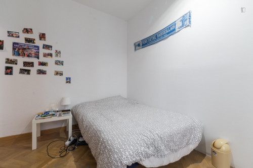 Pleasant double bedroom near the Tirso de Molina metro