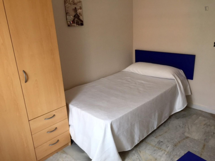 Single bedroom in a 4-bedroom apartment near Cruz de los Caídos