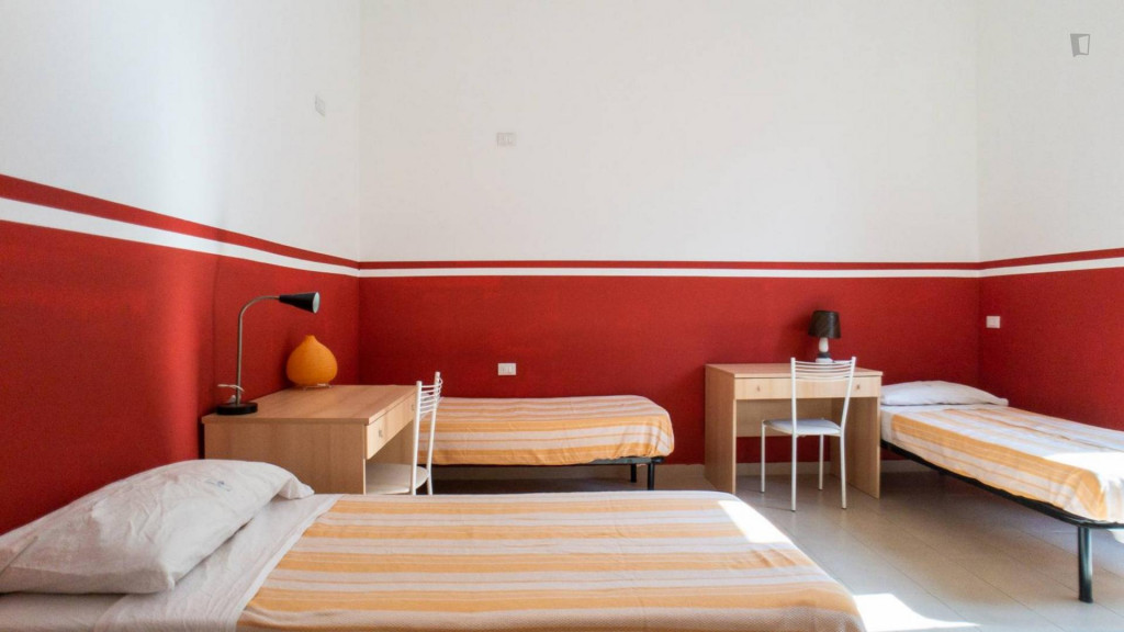 Bed in a 1-bedroom apartment well connected to Bocconi university