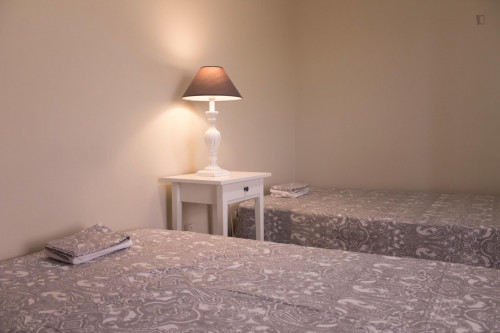 Spacious bedroom with 2 single beds in São Mamede Infesta - Gallery - 18