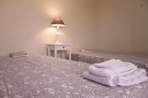 Spacious bedroom with 2 single beds in São Mamede Infesta - Gallery - 17