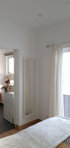 Awesome seaside studio with spacious outdoor area.