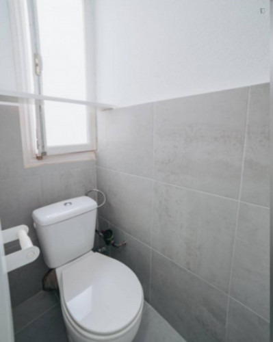 Relaxing double bedroom in a student flat, in Gaztambide