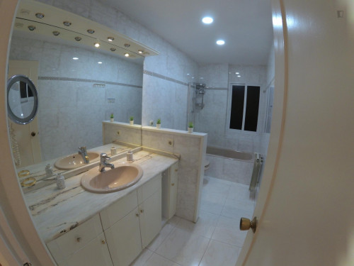 Tasteful single bedroom in a student flat, in Chamartín - Gallery - 13