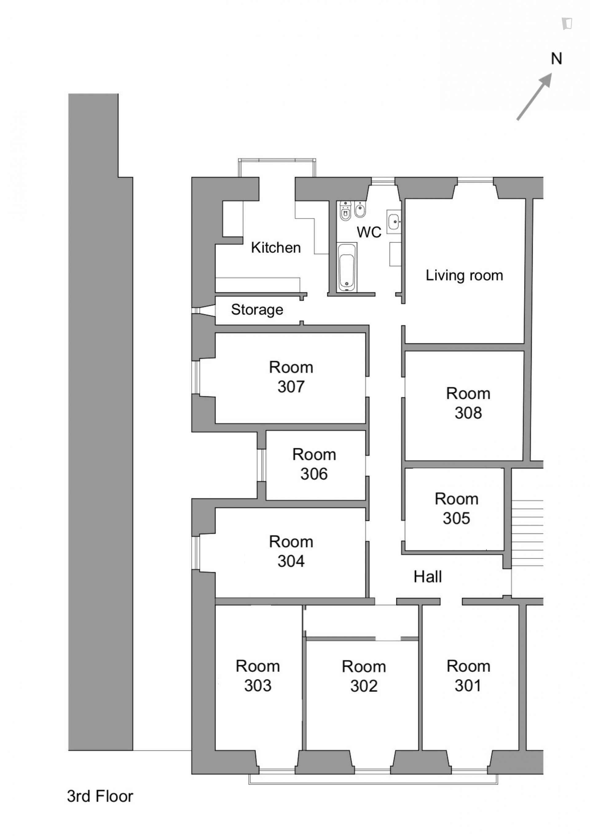 Welcoming double bedroom in Santos