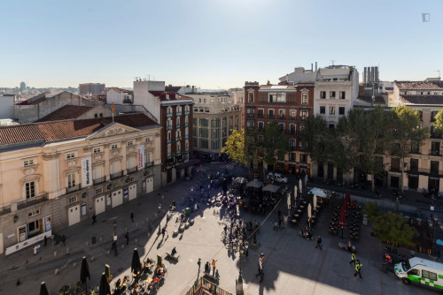 Tasteful double bedroom with a balcony, near the Ateneo de Madrid