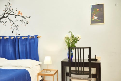 Double ensuite bedroom in a 2-bedroom apartment near Cipro metro station