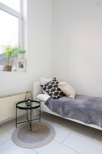 Bright single bedroom in a 3-bedroom apartment near Den Haag, Delftselaan bus stop 