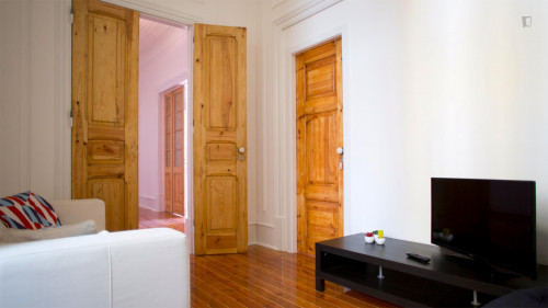 Appealing double bedroom in hip Saldanha