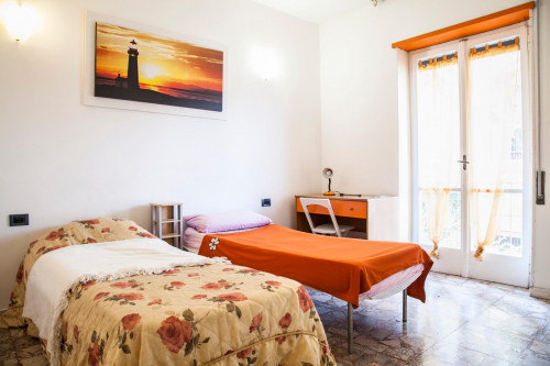 Nice single bed in twin bedroom near Marconi metro station