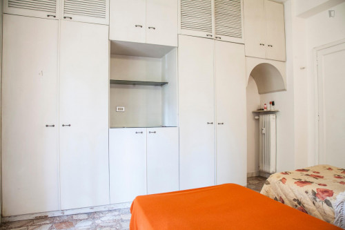 Nice single bed in twin bedroom near Marconi metro station