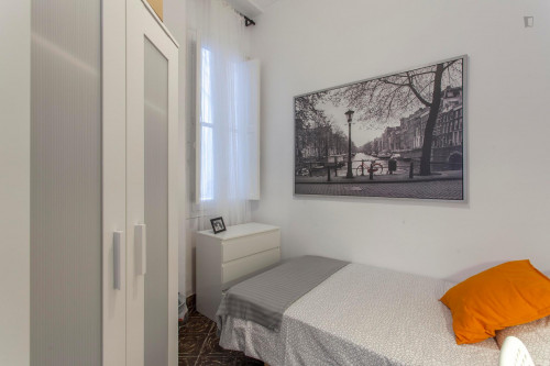 Relaxing single bedroom in an 8-bedroom flat, in La Roqueta  - Gallery -  2