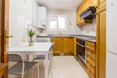 Cosy double bedroom in a 4-bedroom flat, in proximity to Universidad Internacional Valenciana
