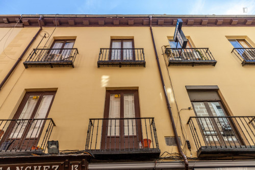 Single bedroom in huge 9-bedroom apartment near Plaza Tirso de Molina - Gallery - 13