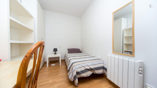 Single Bedroom In A Grand 8-Bedroom Flat In Embajadores - 2