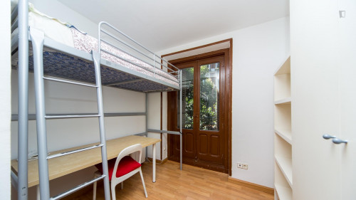  Bedroom With A Lofted Single Bed, In Lively Embajadores  -  Bedroom with a lofted single bed, in lively Embajadores  - Gallery -  1